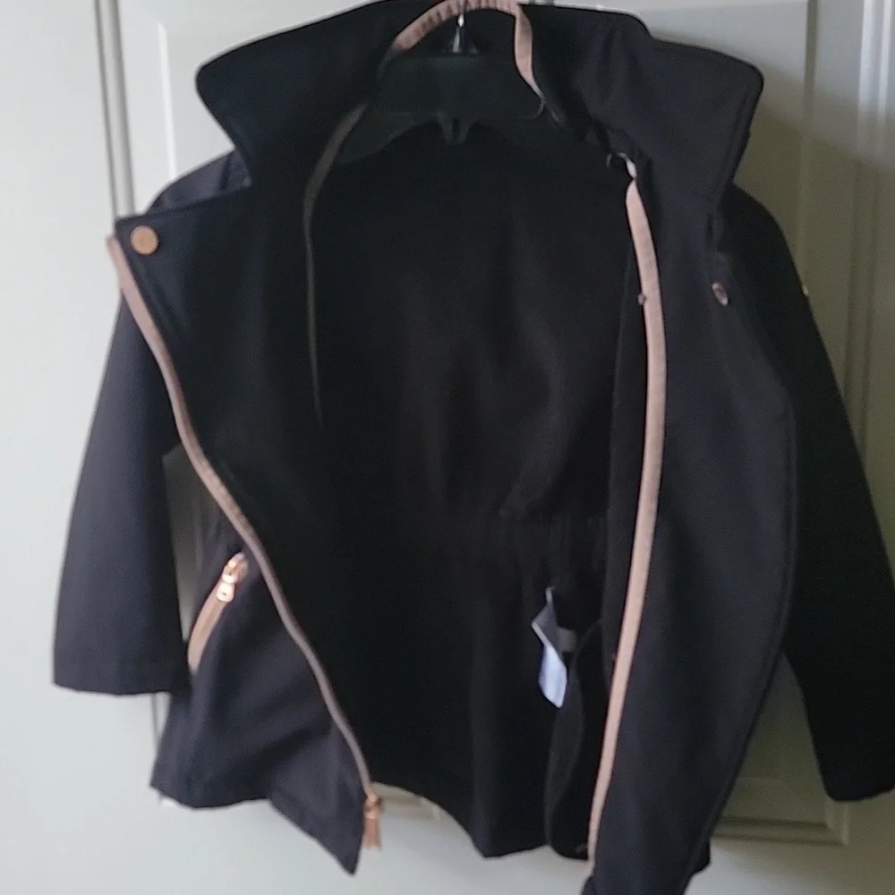 Michael Kors Black Jacket with Gold Zippers - Picture 4 of 7